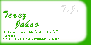 terez jakso business card
